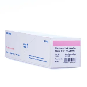18 ga x 3/4" Alum Hub Needle (box/100)