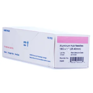 18 ga x 1" Alum Hub Needle (box/100)