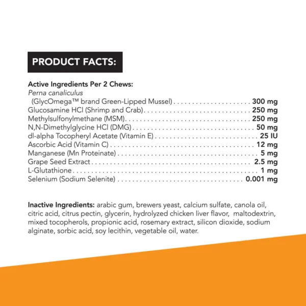 Glyco Flex Stage 3 Mini bite size chews 60ct - Image 3