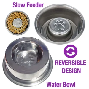 Palz&Co 16 oz Reversible Stainless Steel Bowl